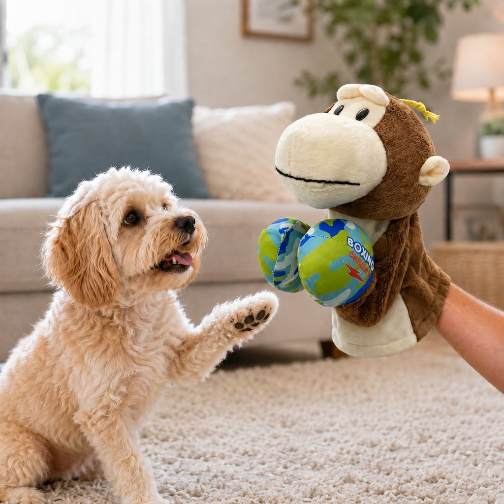 Boxing Pet Puppet Toy – Fun Squeeze-to-Punch Play