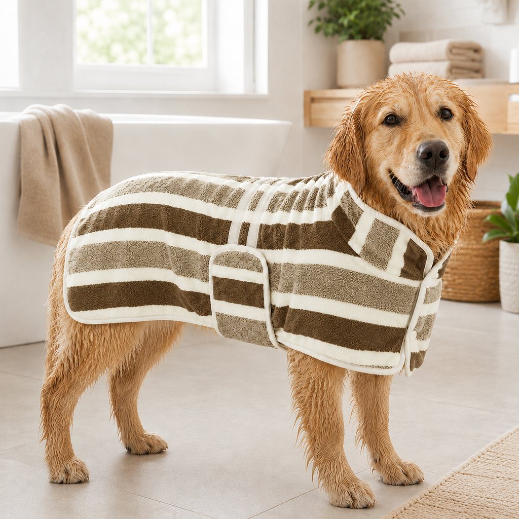 Wearable Dog Drying Towel – Hands-Free & Absorbent