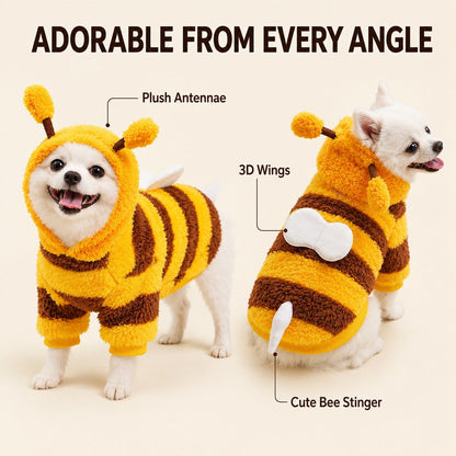 Bumblebee Dog Costume – Warm Plush Outfit