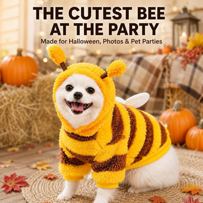 Bumblebee Dog Costume – Warm Plush Outfit