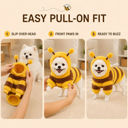 Bumblebee Dog Hoodie – Wings or Four-Leg Fleece