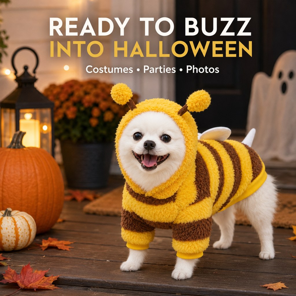 Bumblebee Dog Hoodie – Wings or Four-Leg Fleece