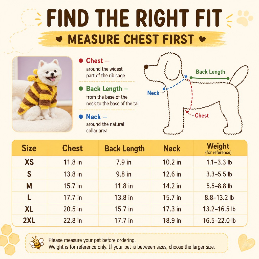 Bumblebee Dog Hoodie – Wings or Four-Leg Fleece