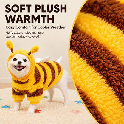 Bumblebee Dog Costume – Warm Plush Outfit