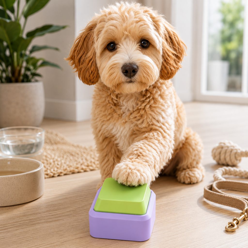 Recordable Pet Talking Buttons – Teach Your Pet to Ask