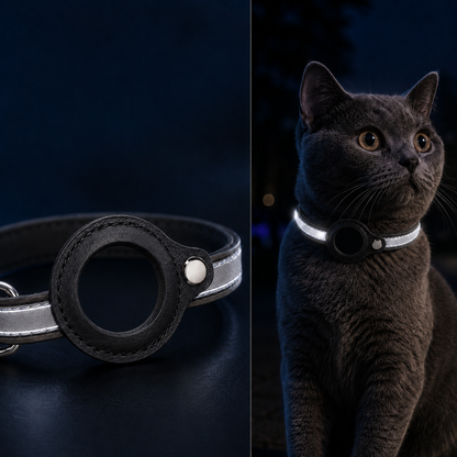 AirTag Reflective Pet Collar – Track & Stay Visible