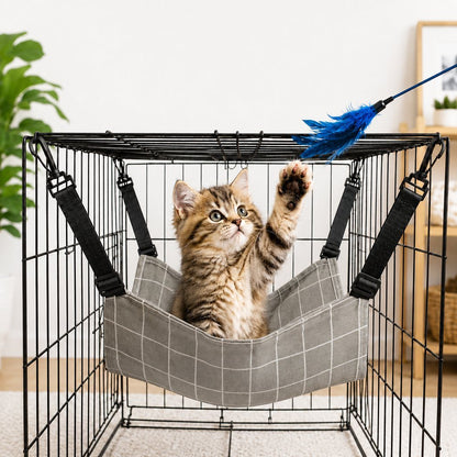 Reversible Cat Cage Hammock – Space-Saving Crate Bed