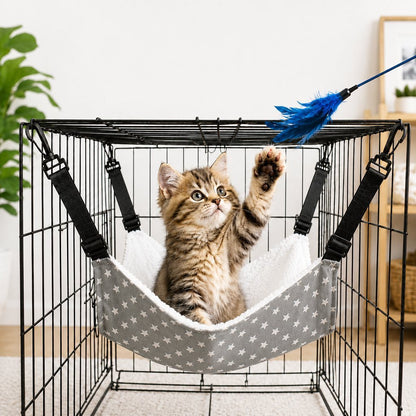 Reversible Cat Cage Hammock – Space-Saving Crate Bed