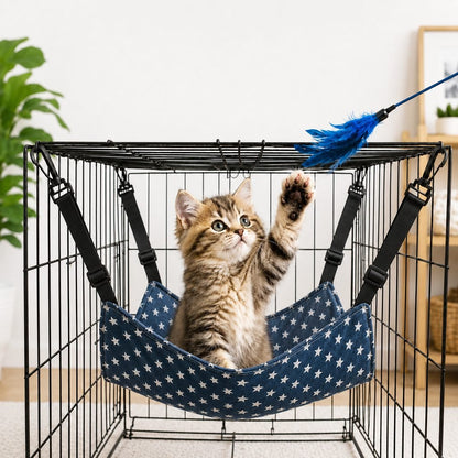 Reversible Cat Cage Hammock – Space-Saving Crate Bed