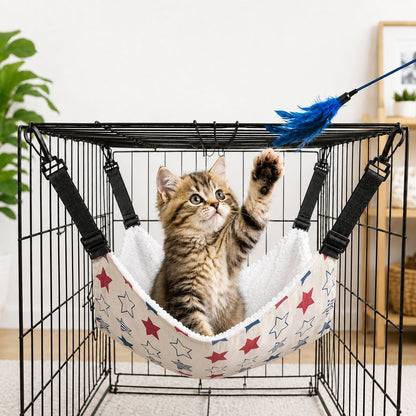 Reversible Cat Cage Hammock – Space-Saving Crate Bed
