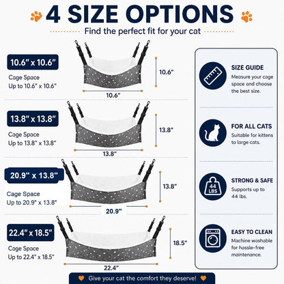 Reversible Cat Cage Hammock – Space-Saving Crate Bed