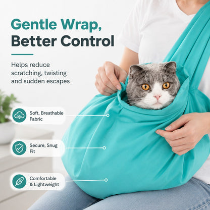 Soft Cat Grooming Bag – Scratch-Free Vet Visits & Trims