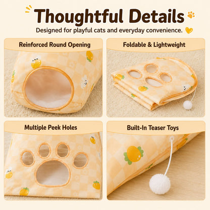 Cat Crinkle Play Sack – Hide & Pounce Fun