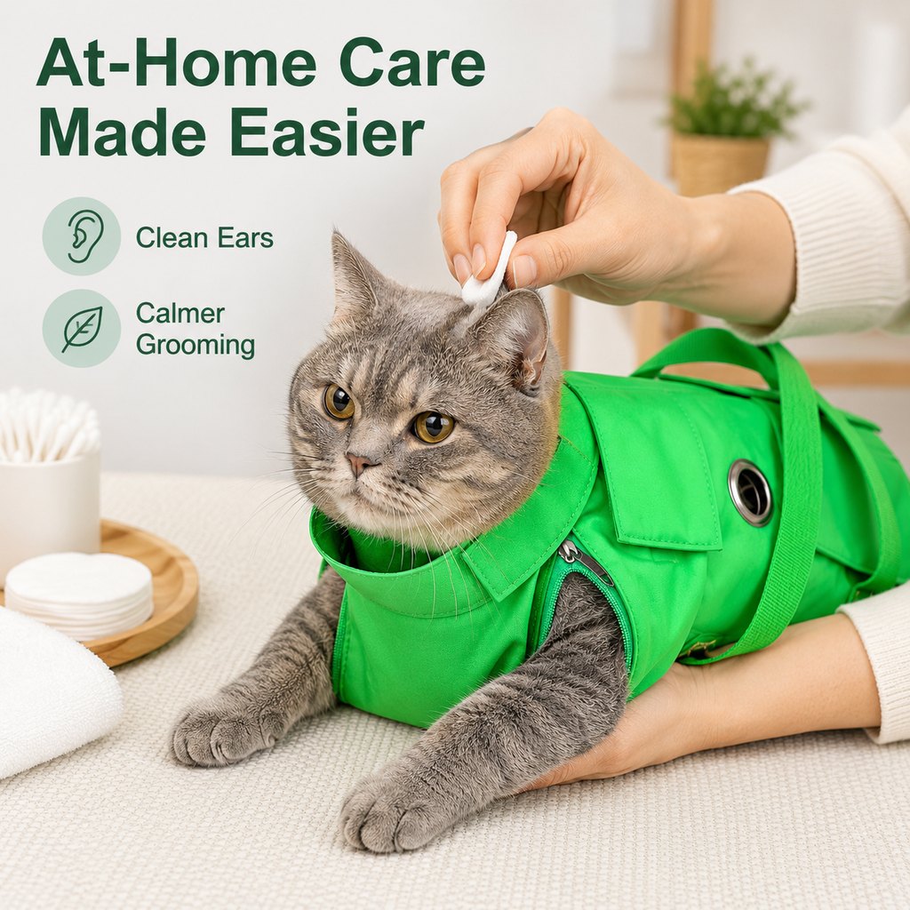 Cat Carrier & Grooming Bag – Easy Paw Access