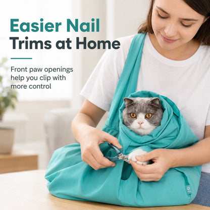 Soft Cat Grooming Bag – Scratch-Free Vet Visits & Trims