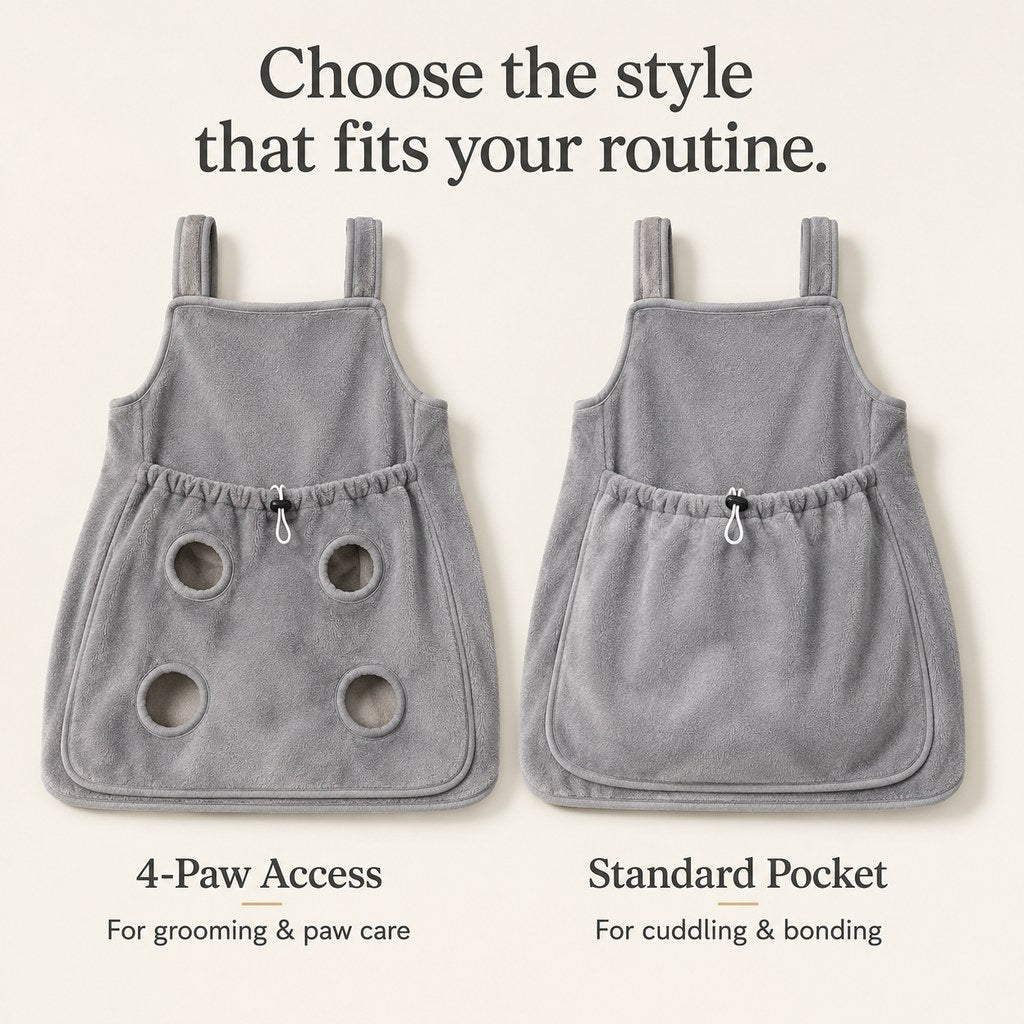 Cat Grooming & Cuddle Apron – Easy Nail Trims