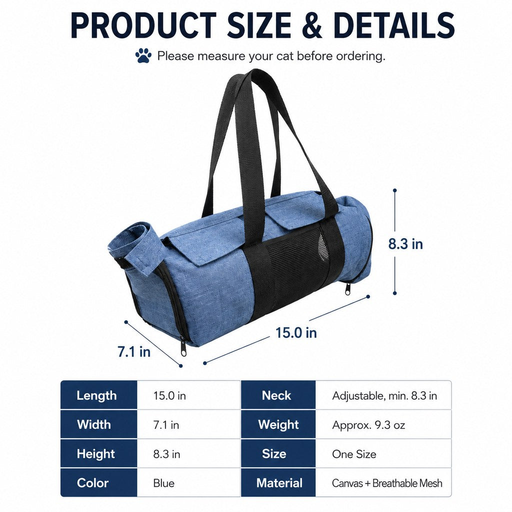 Cat Grooming Restraint Bag – Easy Nail & Ear Care