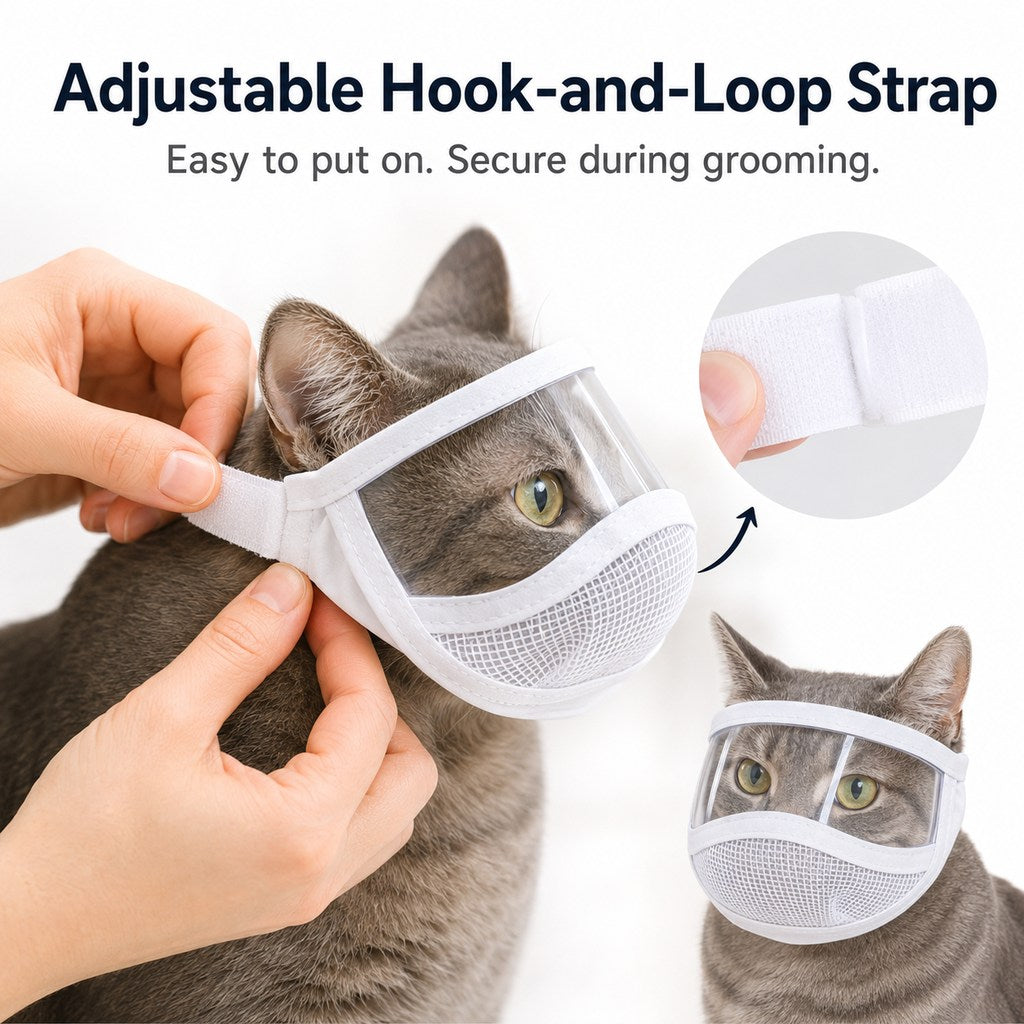 Clear-View Cat Grooming Shield – Bite-Free Nail Trims