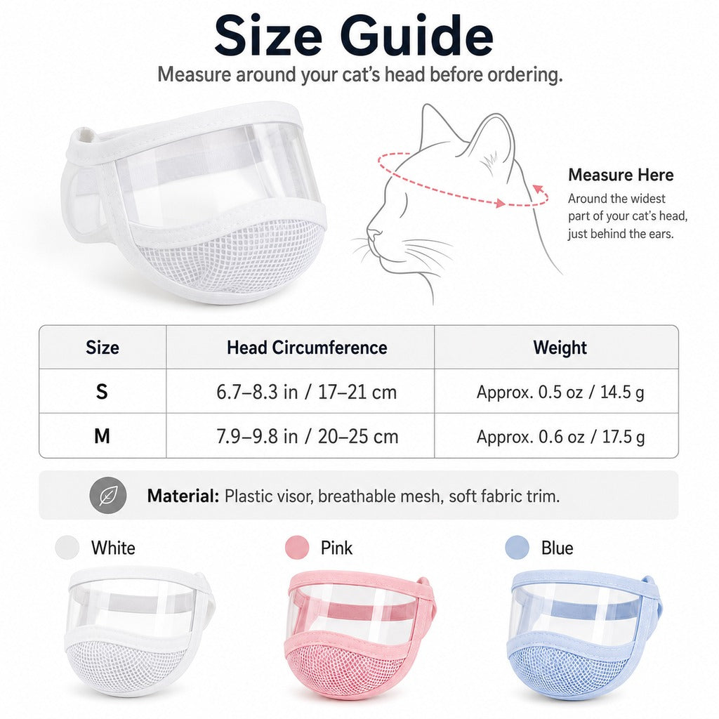 Clear-View Cat Grooming Shield – Bite-Free Nail Trims