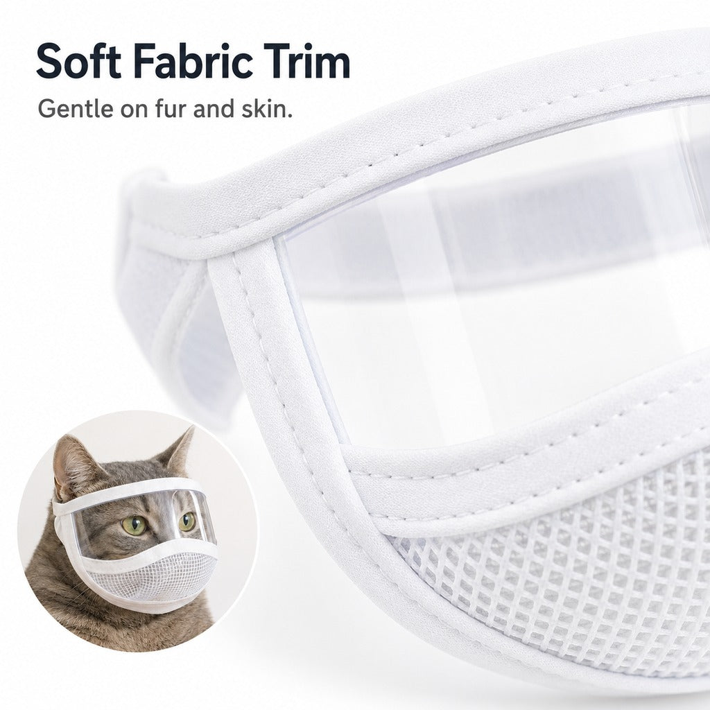 Clear-View Cat Grooming Shield – Bite-Free Nail Trims