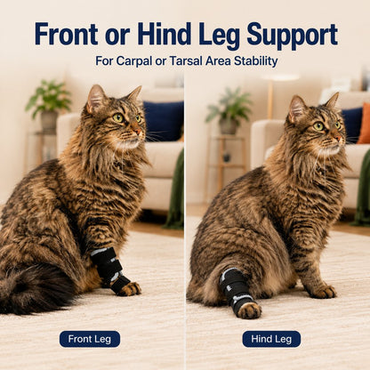 Cat Leg Support Brace – Adjustable Recovery Splint