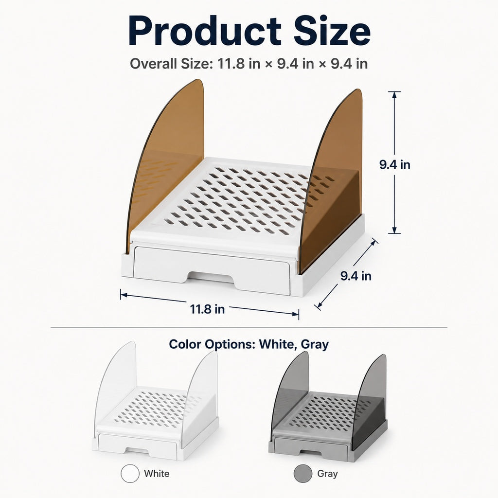 Cat Litter Box Step – Pull-Out Tray, Cleaner Floors