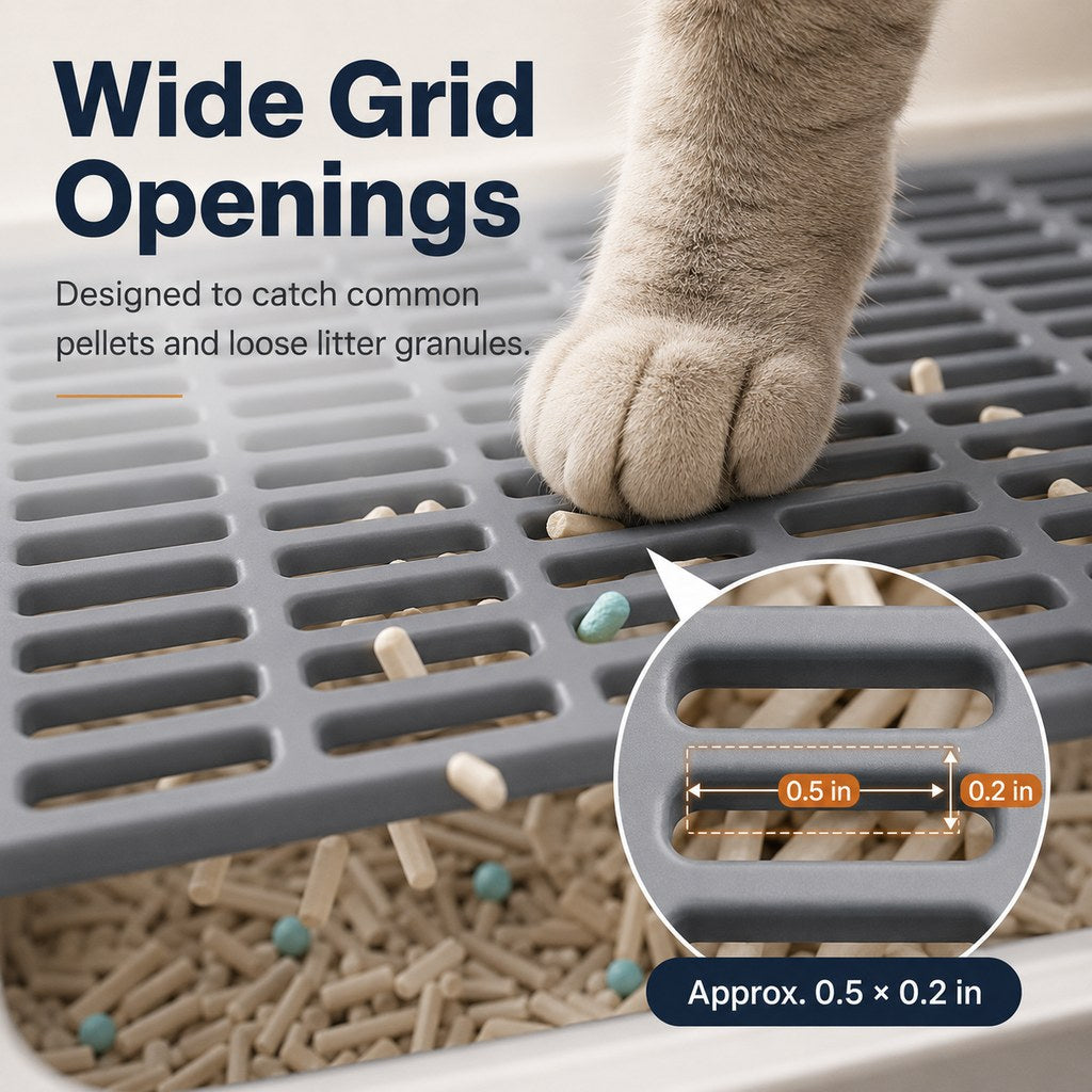 Double-Layer Cat Litter Mat – Traps Litter, Cleaner Floors