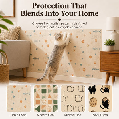 Cuttable Cat Scratch Mat – Wall & Furniture Protection