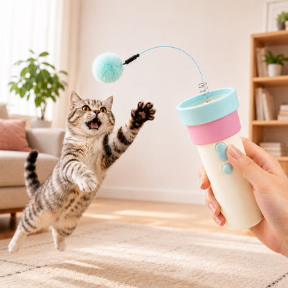 Electric Cat Teaser Launcher – Hands-Free Chase Play