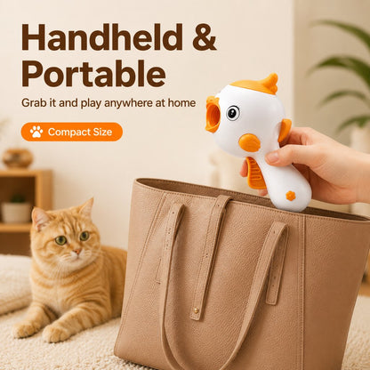 Interactive Cat Treat Launcher – Laser Play & Feeding Fun