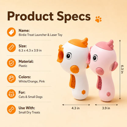 Interactive Cat Treat Launcher – Laser Play & Feeding Fun