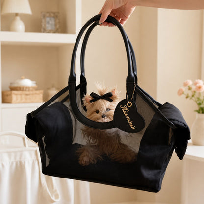 Mesh Pet Carrier Tote – Breathable Small Pet Travel