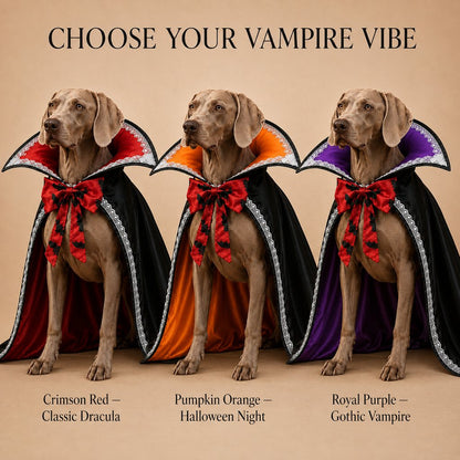 Dracula Dog Cape – Stand-Up Collar Costume