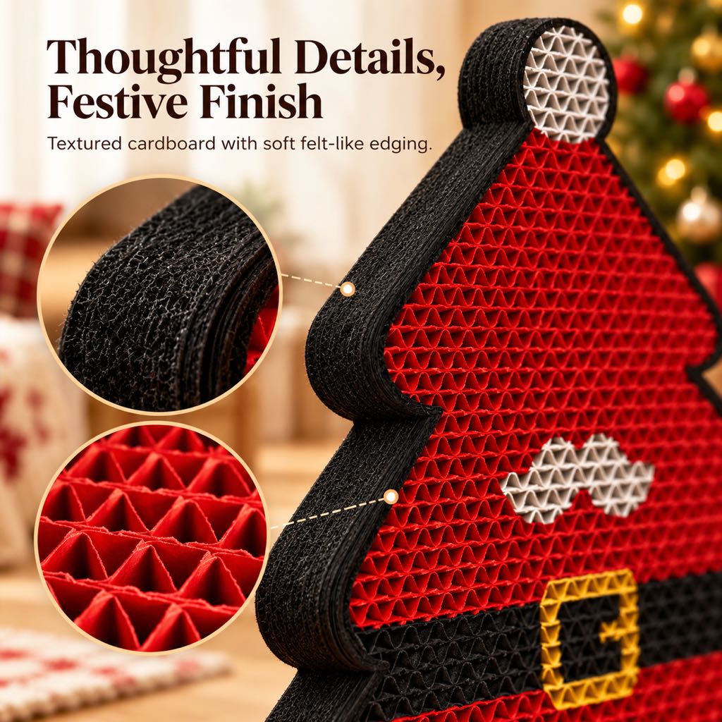 Christmas Wall Cat Scratcher – Saves Your Furniture