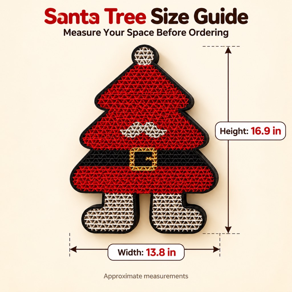 Christmas Wall Cat Scratcher – Saves Your Furniture