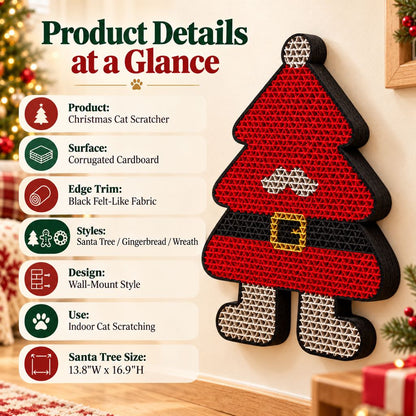 Christmas Wall Cat Scratcher – Saves Your Furniture