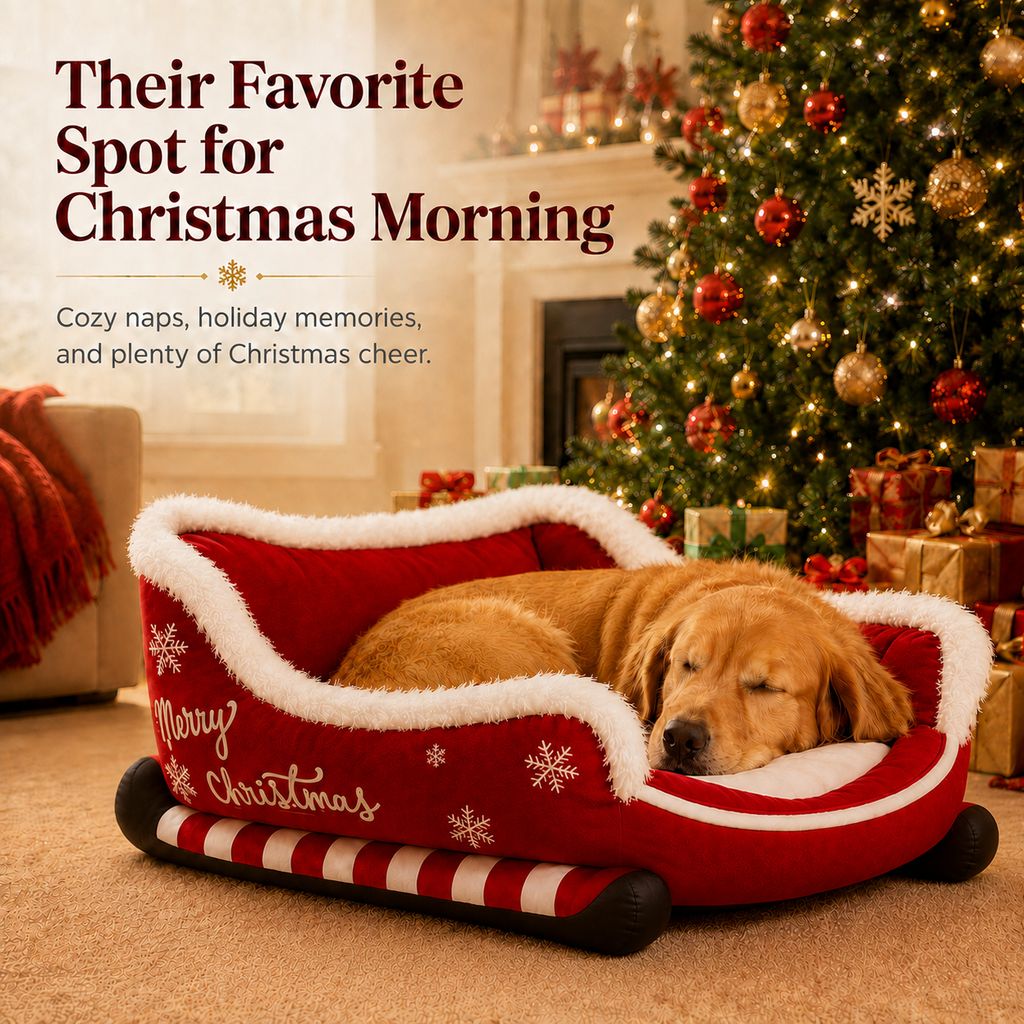 Festive Sleigh Bed