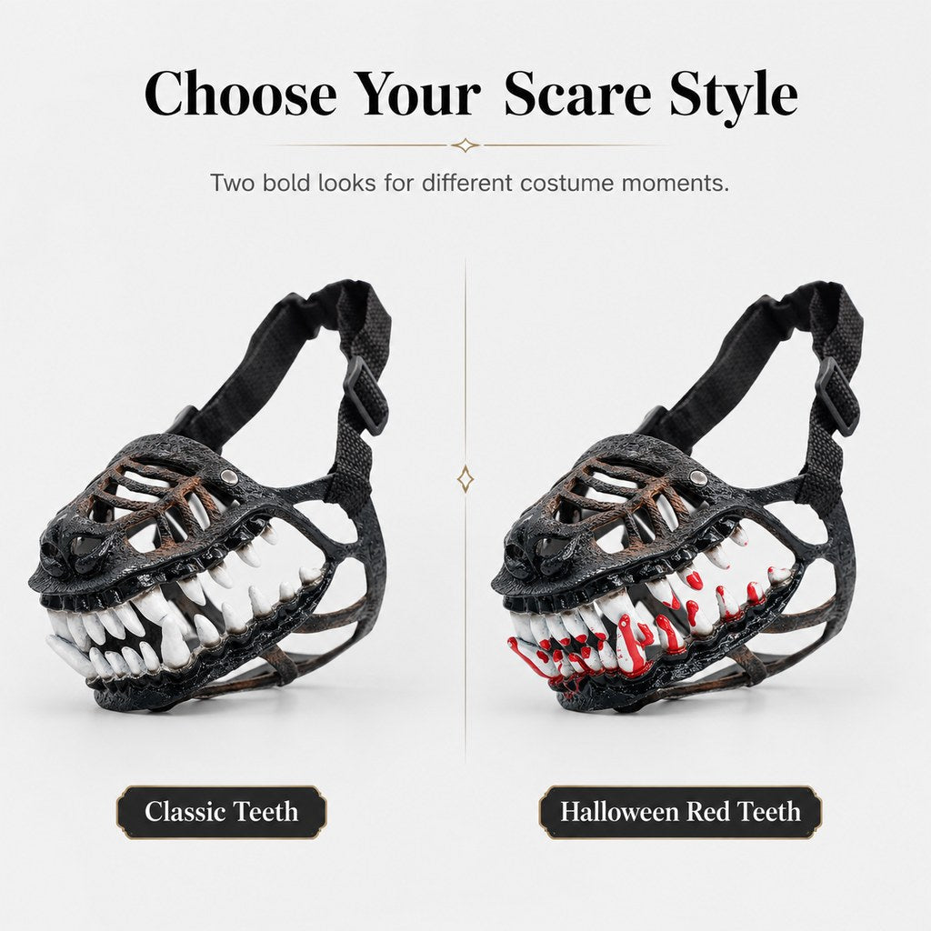 Dinosaur Dog Muzzle Costume – Funny Halloween Look