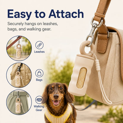 Clip-On Poop Bag Dispenser – Bags Always Ready