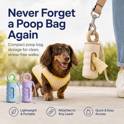 Clip-On Poop Bag Dispenser – Bags Always Ready