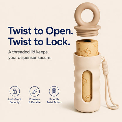 Clip-On Poop Bag Dispenser – Bags Always Ready