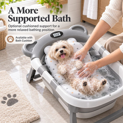 Collapsible Pet Bathtub – Built-In Thermometer