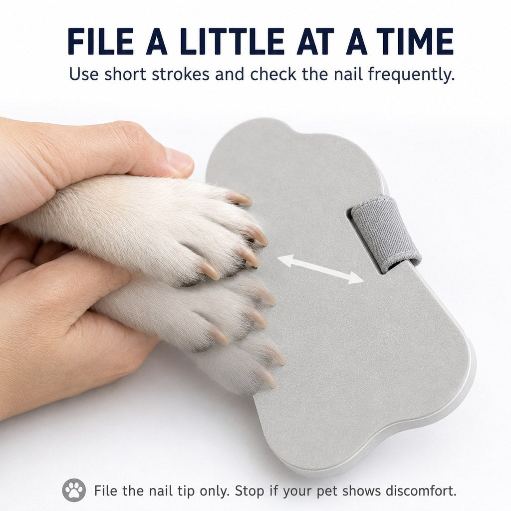 Quiet Pet Nail File Board – Blade-Free Nail Care