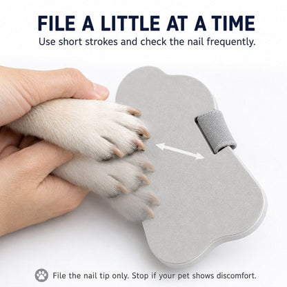 Quiet Pet Nail File Board – Blade-Free Nail Care