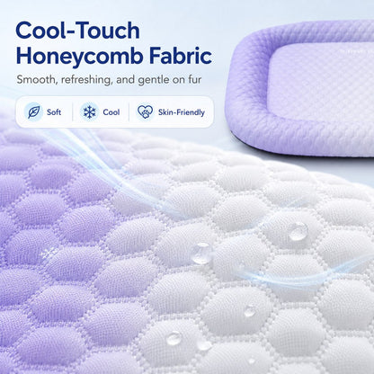 Cool-Touch Pet Cooling Bed – Breathable Summer Naps