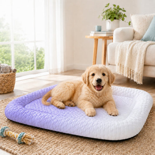 Cool-Touch Pet Cooling Bed – Breathable Summer Naps
