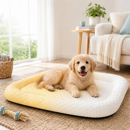 Cool-Touch Pet Cooling Bed – Breathable Summer Naps