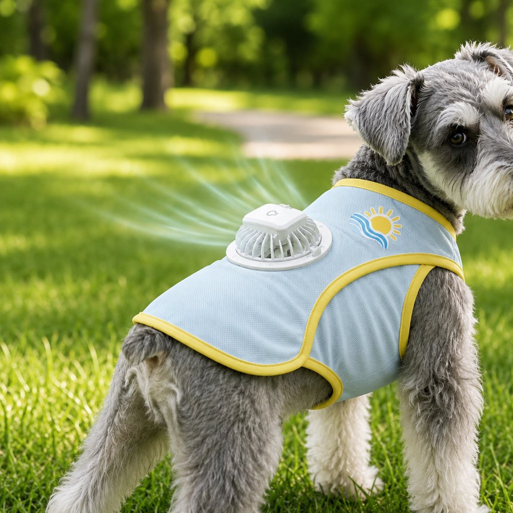 Cooling Fan Dog Summer Vest – Outdoor Heat Relief