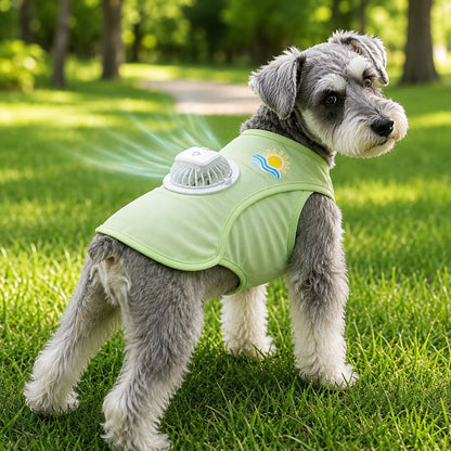 Cooling Fan Dog Summer Vest – Outdoor Heat Relief