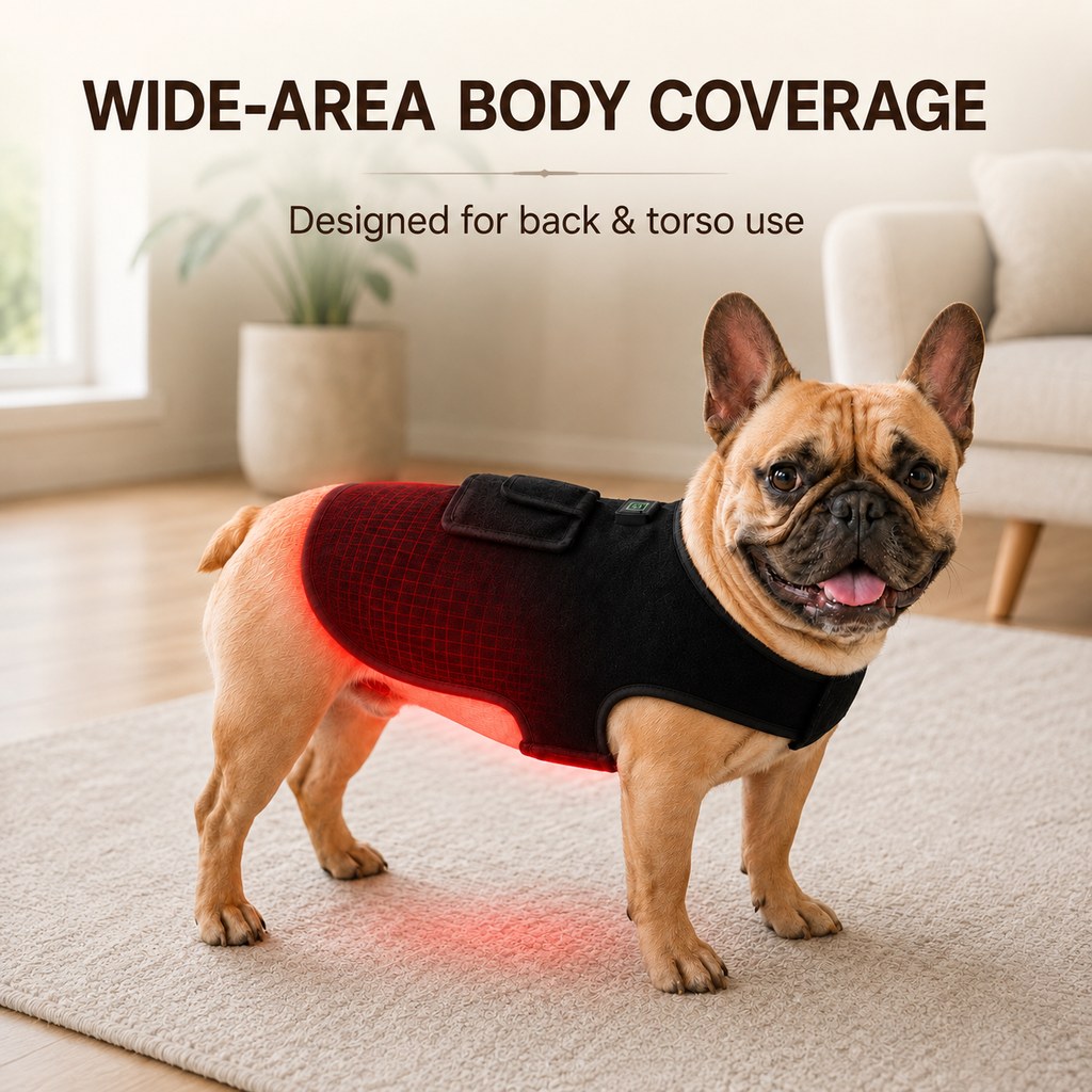 Red Light Pet Vest – Back, Hip & Joint Comfort
